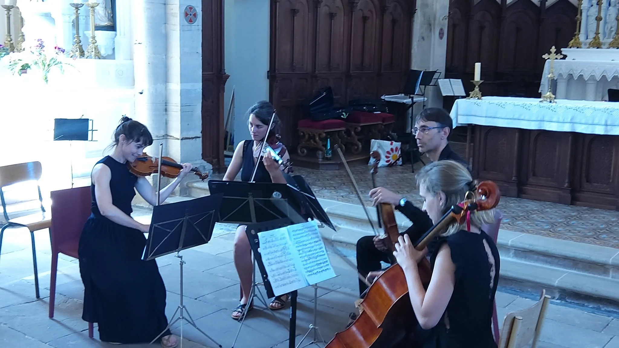 Le quatuor à 1 ou 2 temps près s'accorde